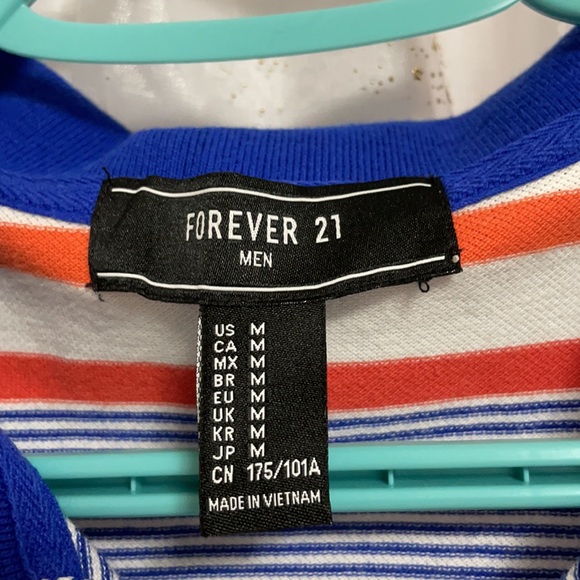 Forever 21 French Fry Patch Striped Polo - Picture 5 of 5